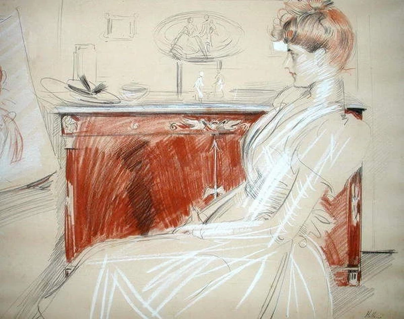 Ritratto di Madame Helleu nel suo salone